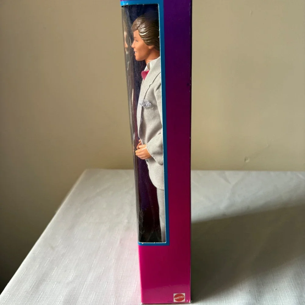 Vintage 1985 Mattel Dream Glow Ken Doll 2250 NIB Glow in the Dark Vest Corsage